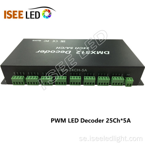 RGBW DMX512 avkodare för LED -remsa